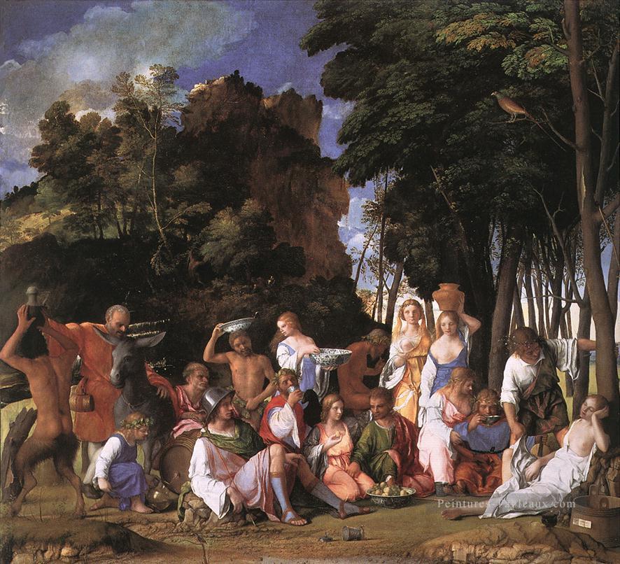 Fête des Dieux Renaissance Giovanni Bellini Peintures à l'huile